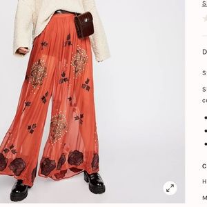 NWOT Free people Fields of Bali pants